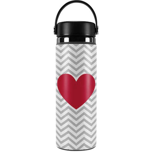 Chevron Heart Hydro Flask 20oz Wide Mouth Skin