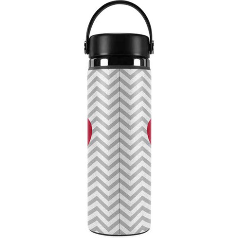 Chevron Heart Hydro Flask 20oz Wide Mouth Skin