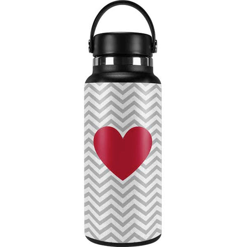 Chevron Heart Hydro Flask 32oz Wide Mouth Skin