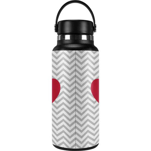 Chevron Heart Hydro Flask 32oz Wide Mouth Skin