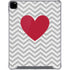Chevron Heart iPad Pro 12.9in (2020) Clear Case