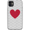 Chevron Heart iPhone 11 Clear Case