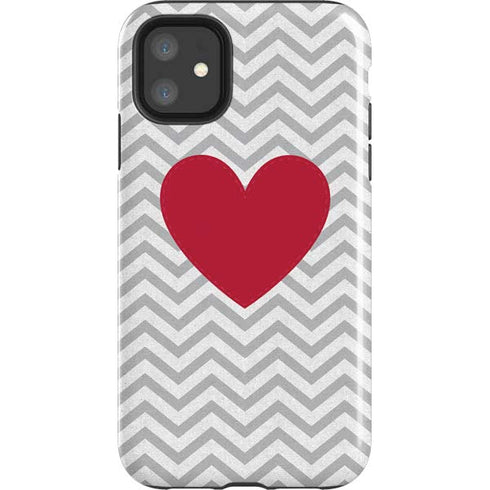 Chevron Heart iPhone 11 Impact Case