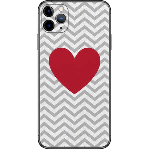 Chevron Heart iPhone 11 Pro Max Skin