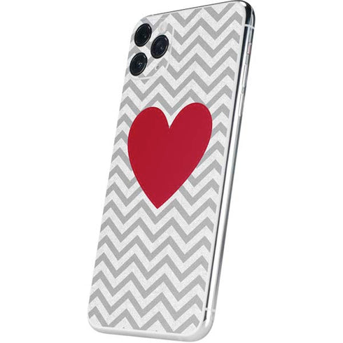 Chevron Heart iPhone 11 Pro Max Skin
