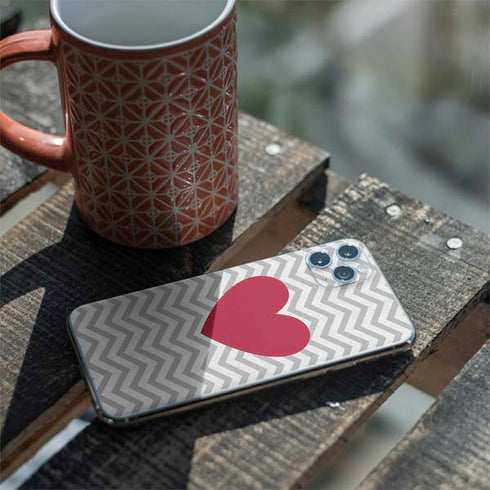 Chevron Heart iPhone 11 Pro Max Skin