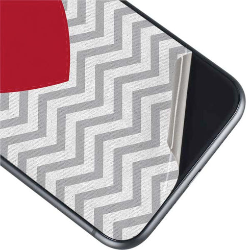 Chevron Heart iPhone 11 Skin