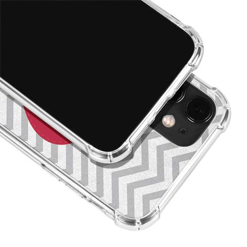 Chevron Heart iPhone 12 Clear Case