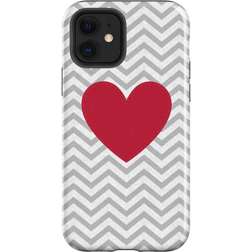 Chevron Heart iPhone 12 Impact Case