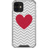 Chevron Heart iPhone 12 Mini Clear Case