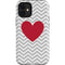 Chevron Heart iPhone 12 Mini Impact Case