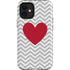 Chevron Heart iPhone 12 Mini Impact Case