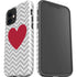 Chevron Heart iPhone 12 Mini Impact Case