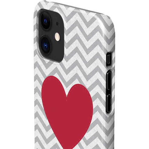 Chevron Heart iPhone 12 Mini Lite Case