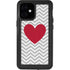 Chevron Heart iPhone 12 Mini Waterproof Case