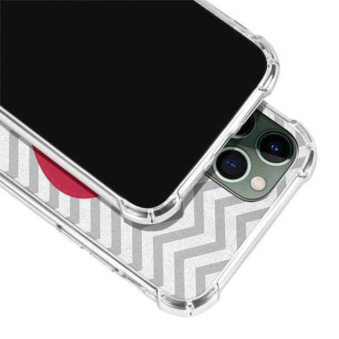 Chevron Heart iPhone 12 Pro Max Clear Case