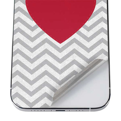 Chevron Heart iPhone 12 Pro Max Skin