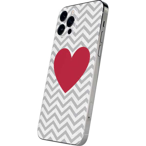 Chevron Heart iPhone 12 Pro Skin