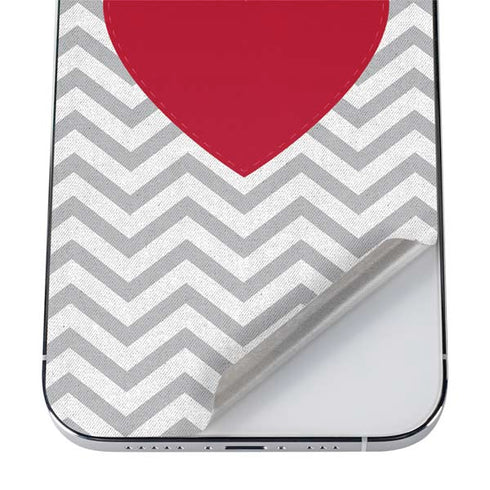 Chevron Heart iPhone 12 Pro Skin