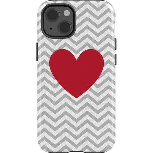 Chevron Heart iPhone 13 Impact Case