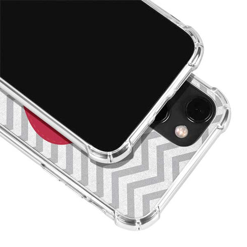 Chevron Heart iPhone 13 Mini Clear Case