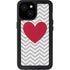 Chevron Heart iPhone 13 Mini Waterproof Case