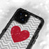 Chevron Heart iPhone 13 Mini Waterproof Case