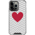 Chevron Heart iPhone 13 Pro Clear Case