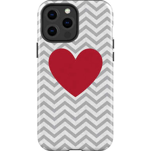 Chevron Heart iPhone 13 Pro Max Impact Case