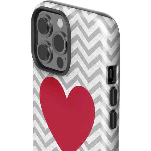 Chevron Heart iPhone 13 Pro Max Impact Case