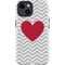Chevron Heart iPhone 14 Plus Impact Case