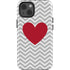 Chevron Heart iPhone 15 Impact Case