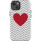 Chevron Heart iPhone 14 Impact Case