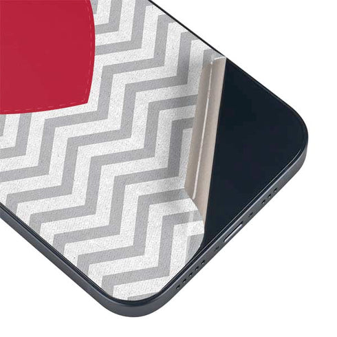 Chevron Heart iPhone 14 Plus Skin