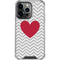 Chevron Heart iPhone 14 Pro Clear Case