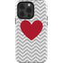 Chevron Heart iPhone 14 Pro Impact Case