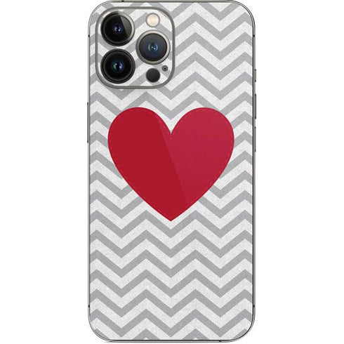 Chevron Heart iPhone 14 Pro Max Skin