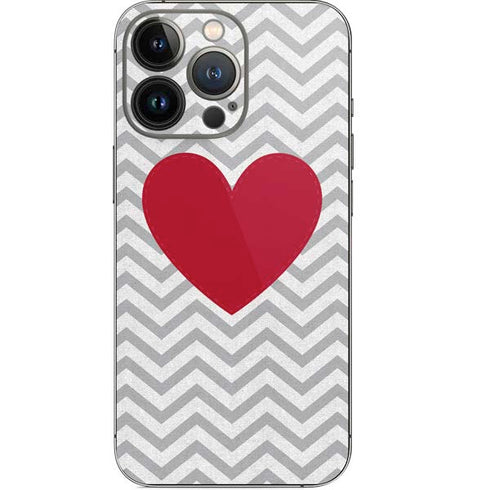 Chevron Heart iPhone 14 Pro Skin