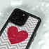 Chevron Heart iPhone 14 Pro Waterproof Case