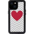 Chevron Heart iPhone 15 Waterproof Case