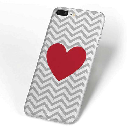 Chevron Heart iPhone 7 Plus Skin