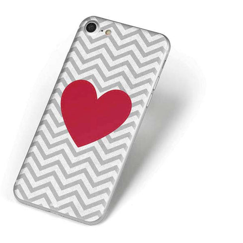 Chevron Heart iPhone 8 Skin