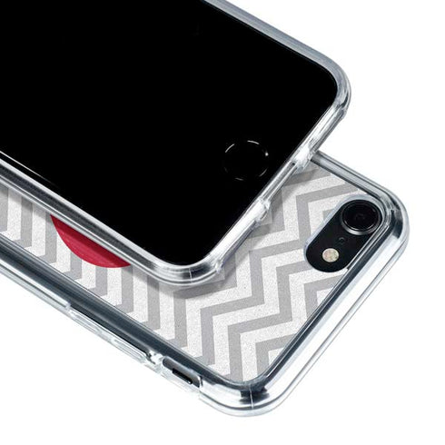 Chevron Heart iPhone SE (2nd & 3rd Gen) Clear Case