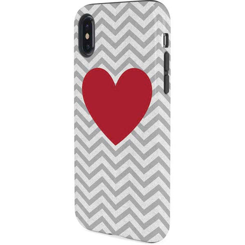 Chevron Heart iPhone X Pro Case
