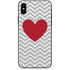 Chevron Heart iPhone X Skin