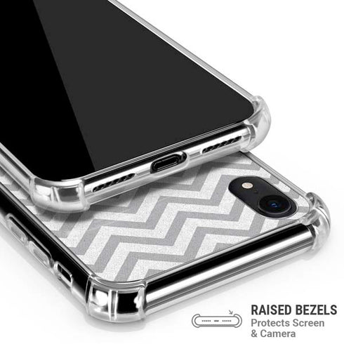 Chevron Heart iPhone XR Clear Case
