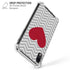 Chevron Heart iPhone XR Clear Case