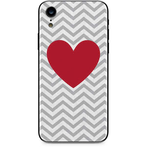 Chevron Heart iPhone XR Skin