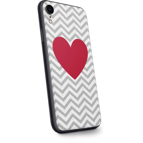 Chevron Heart iPhone XR Skin