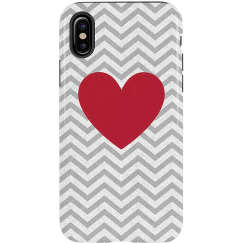 Chevron Heart iPhone XS Pro Case